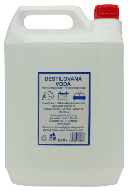 Destilovaná voda 5l Hlubna