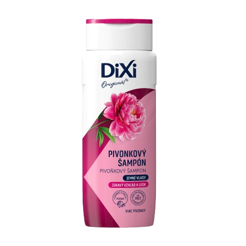 Dixi šampon 400ml pivoňkový, na jemné vlasy