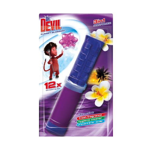 Dr. Devil 3in1 WC Point block 75ml Sunset blossom