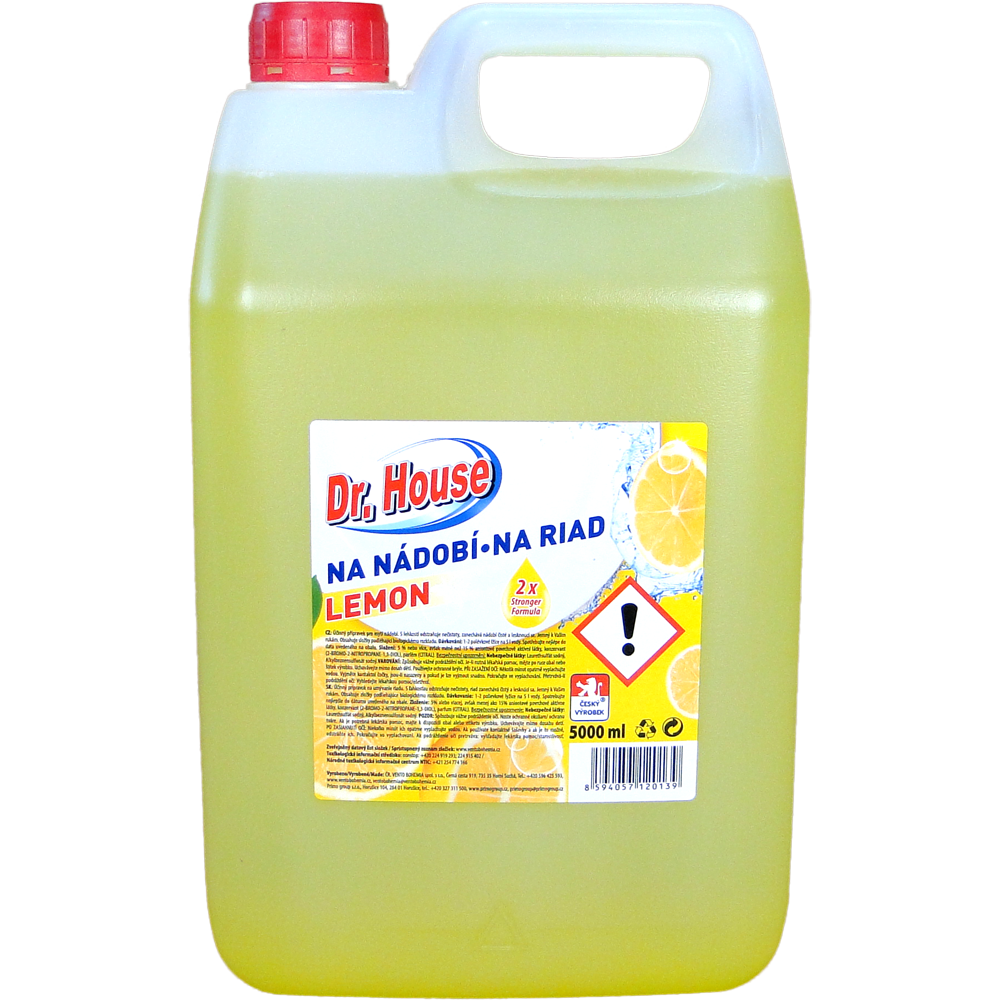 Dr. House přípravek na nádobí 5l Citron