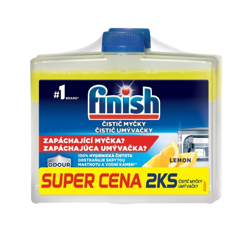Finish čistič myčky 250ml DUO 2x250ml Lemon