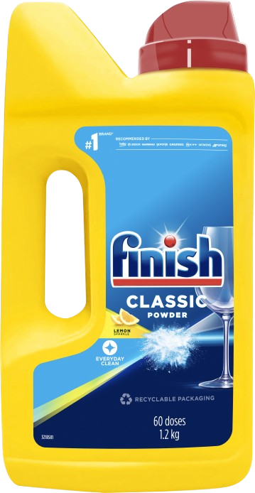 Finish Classic Lemon Sparkle 1,2kg/60dávek, prášek do myček nádobí