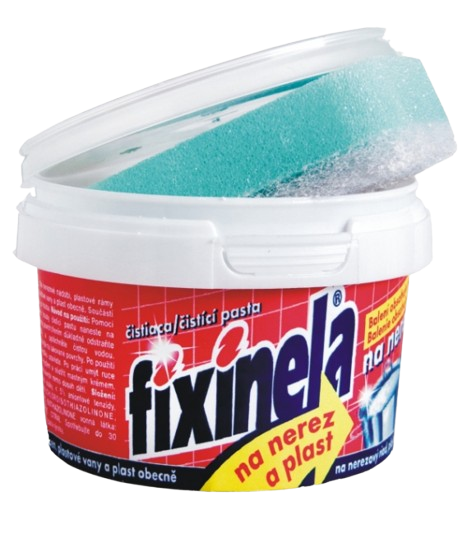 Fixinela 200g, čistící pasta na plast a nerez