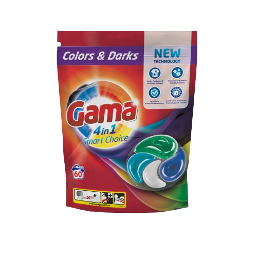 Gama kapsle na praní COLORS&DARKS 60ks