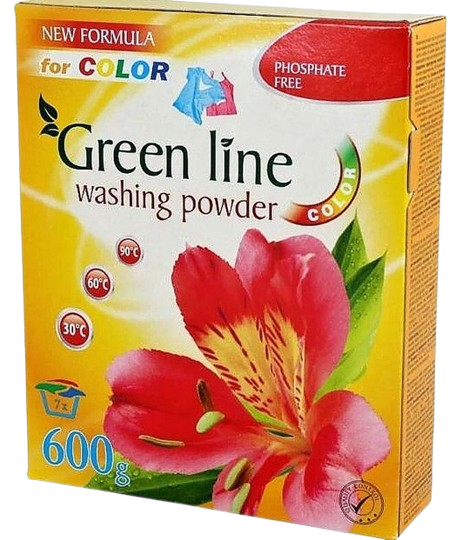 Green Line Color prací prášek 600g/7PD