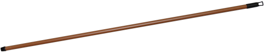 Hůl kovová-imitace dřeva, závit, závěs, 130cm