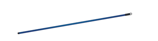 Hůl kovová závit, závěs 130cm ČERVENÁ