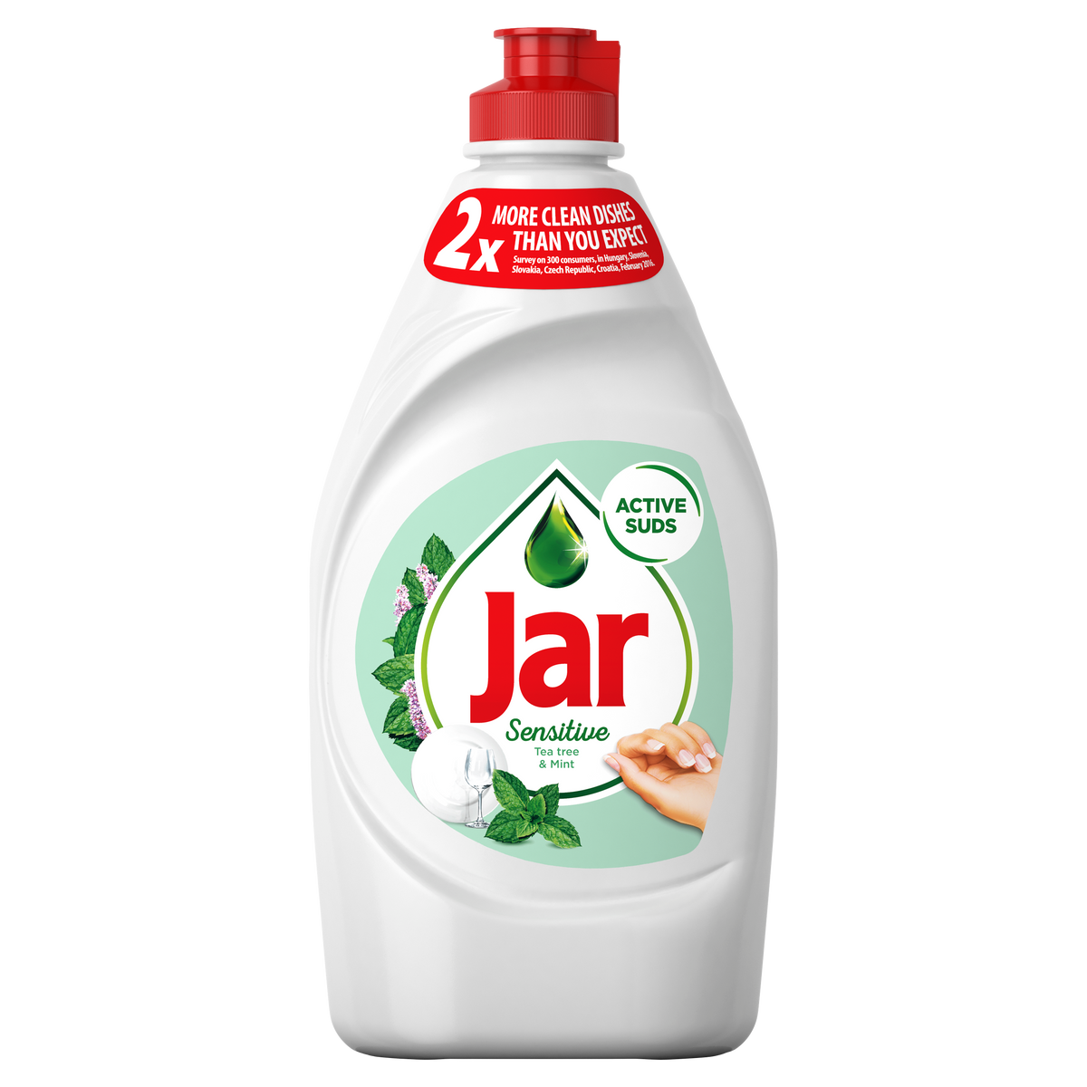 Jar Sensitive 450ml Tea tree, na nádobí