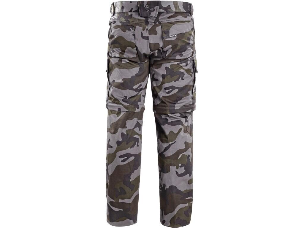 Kalhoty CXS CAMO pánské maskáčové s odepínacími nohavicemi