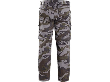 Kalhoty CXS CAMO pánské maskáčové s odepínacími nohavicemi