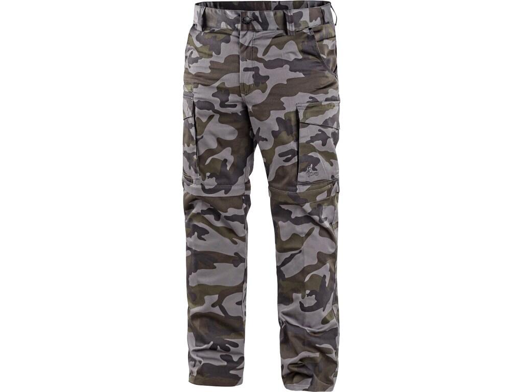 Kalhoty CXS CAMO pánské maskáčové s odepínacími nohavicemi
