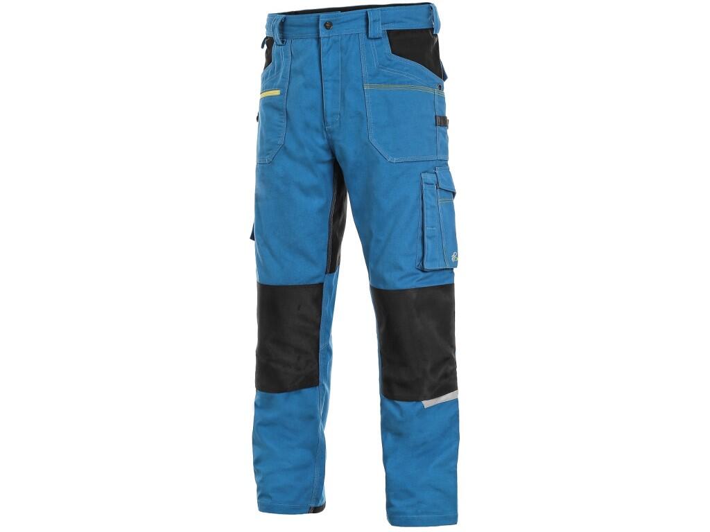 Kalhoty CXS STRETCH 170-176cm pánská středně modrá-černá