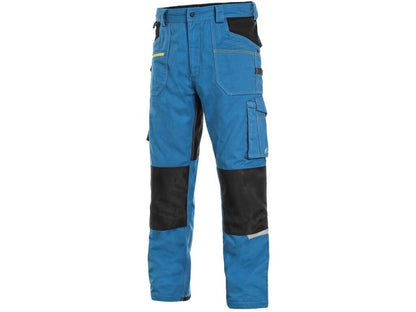 Kalhoty CXS STRETCH 170-176cm pánská středně modrá-černá