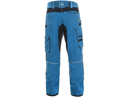 Kalhoty CXS STRETCH 170-176cm pánská středně modrá-černá