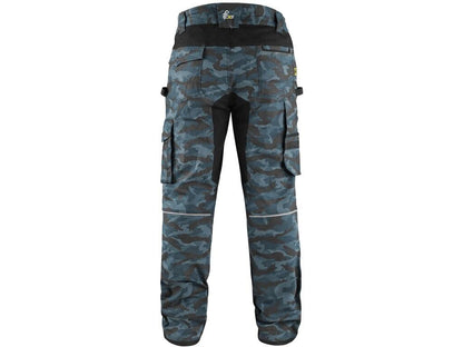 Kalhoty CXS STRETCH pánské maskáčové modré