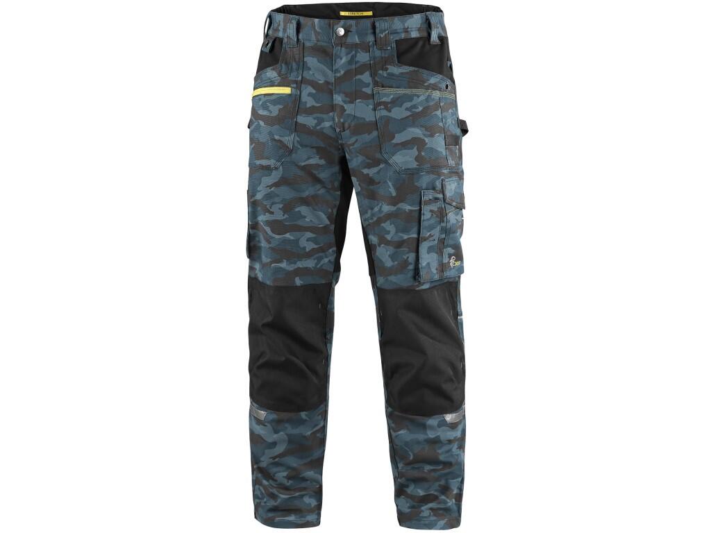 Kalhoty CXS STRETCH pánské maskáčové modré