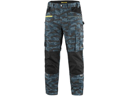 Kalhoty CXS STRETCH pánské maskáčové modré