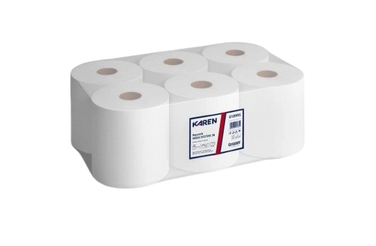 Karen ručník do automatů Premium Plus, 2vr, celuloza, 150m, š. 20cm, v.20cm, 6ks