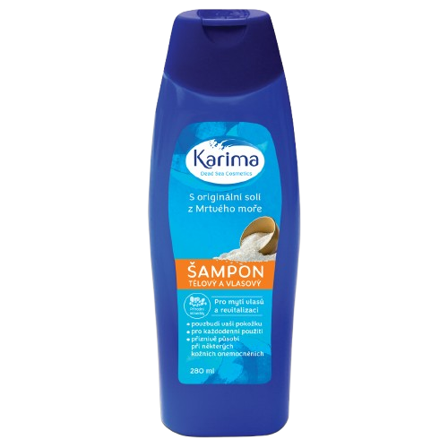 Karima tělový a vlasový šampon se solí z Mrtvého moře 280ml