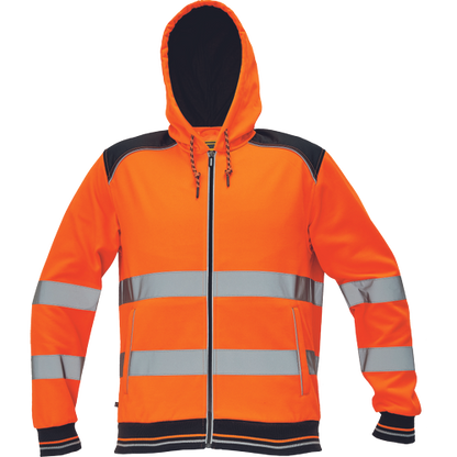 KNOXFIELD HV mikina s kapucí oranžová