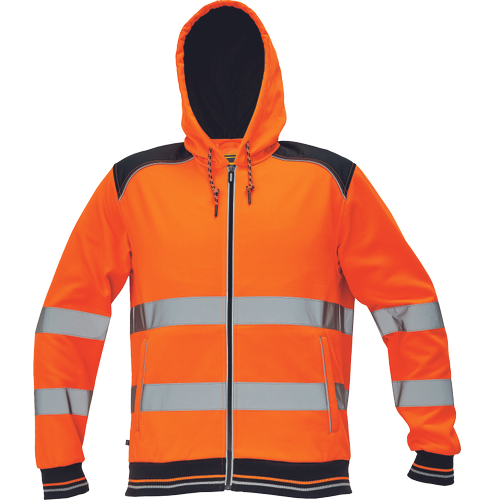 KNOXFIELD HV mikina s kapucí oranžová