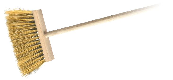 Koště zatloukané dřevěné s holí 120cm