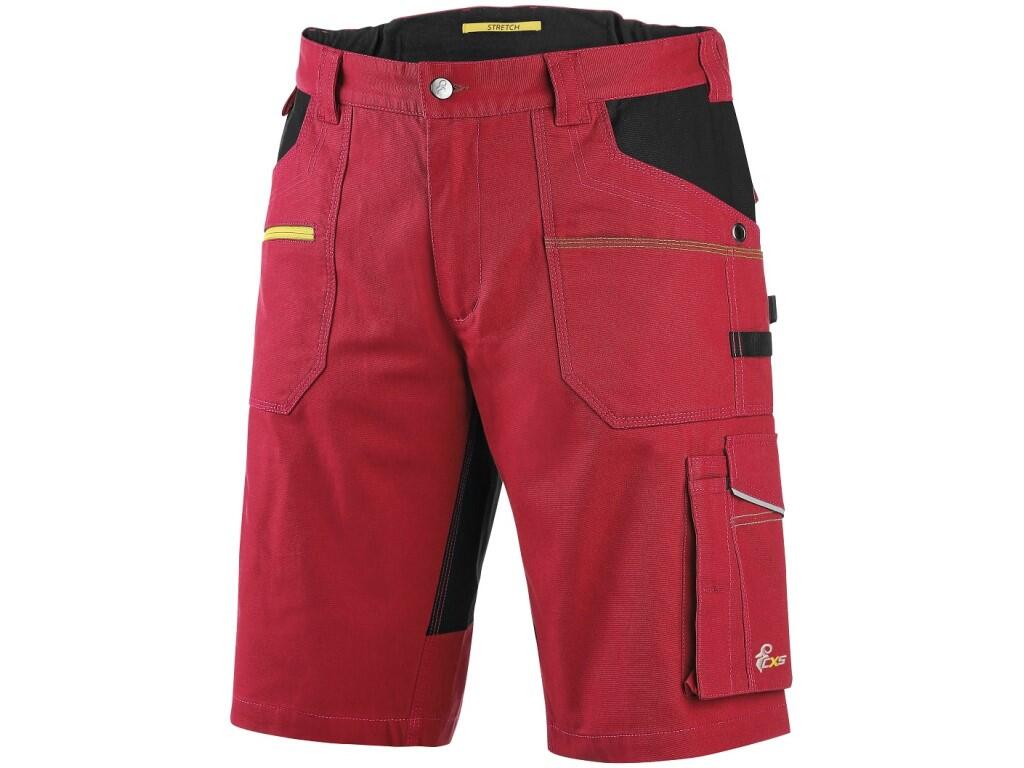 Kraťasy CXS STRETCH pánské červeno-černé