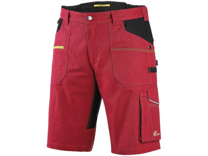 Kraťasy CXS STRETCH pánské červeno-černé