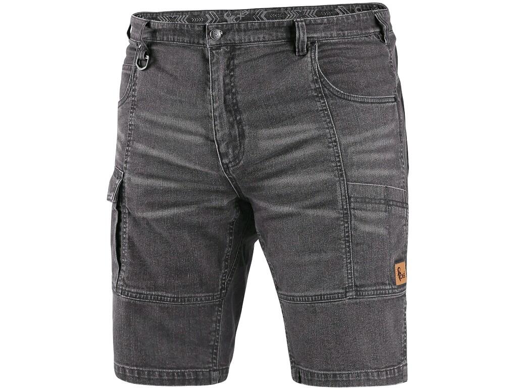 Kraťasy jeans CXS MURET pánské šedo-černá