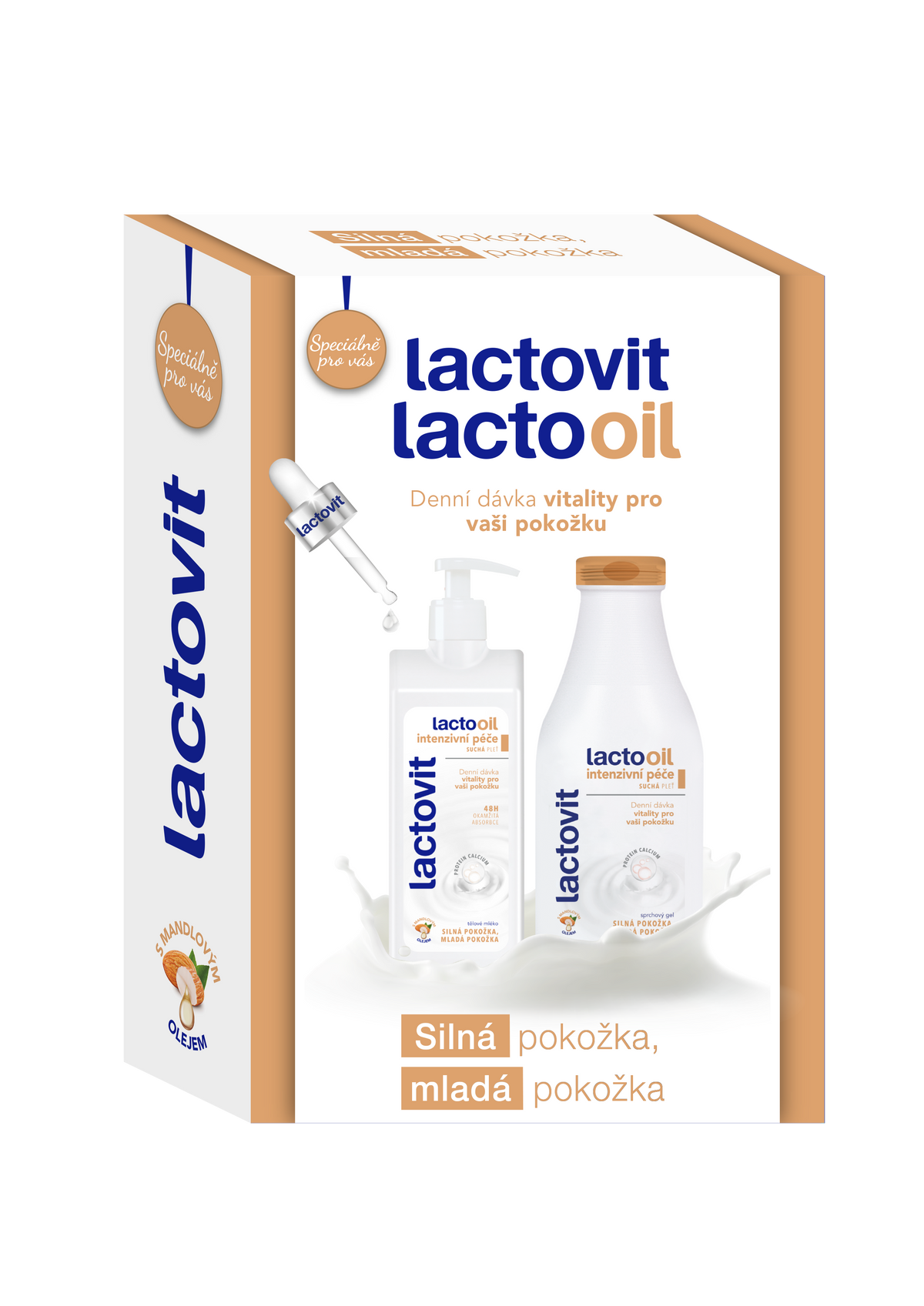 LACTOVIT  balíček Lactooil Tělové  mléko 400ml + Sprchový gel 500ml