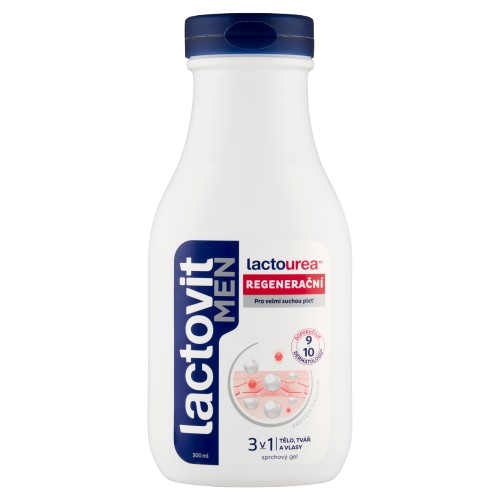 Lactovit MEN lactourea 3v1 sprchový gel 300ml Regenerační