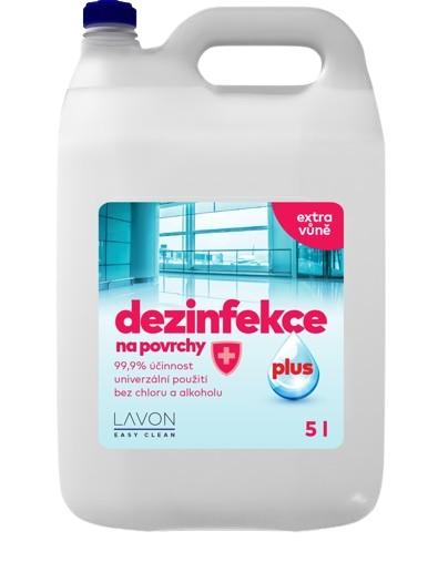 LAVON dezinfekce na povrchy PLUS bez chloru a alkoholu 5l