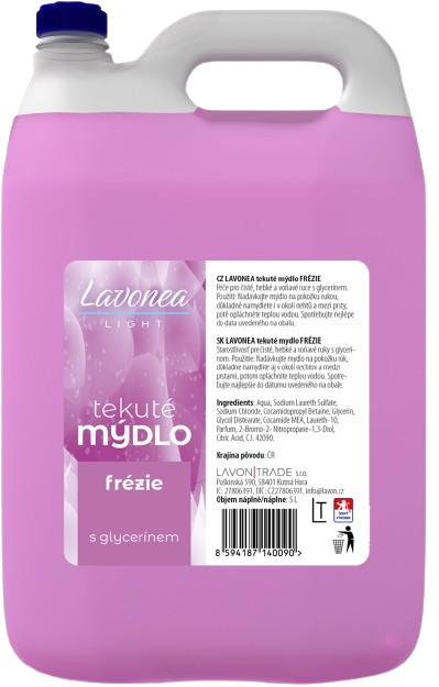 LAVONEA tekuté mýdlo light FRÉZIE 5l