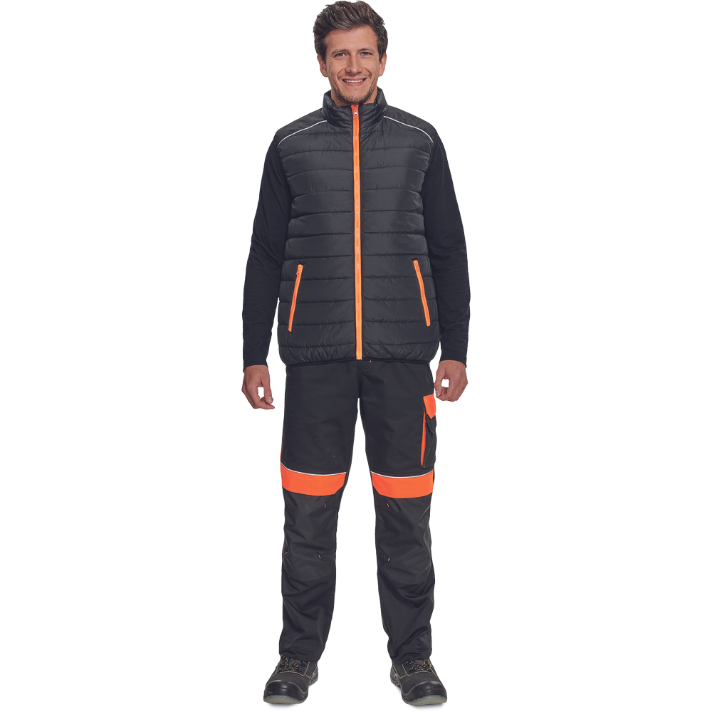 MAX VIVO LIGHT vesta černá/oranžová