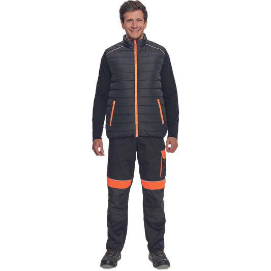MAX VIVO LIGHT vesta černá/oranžová