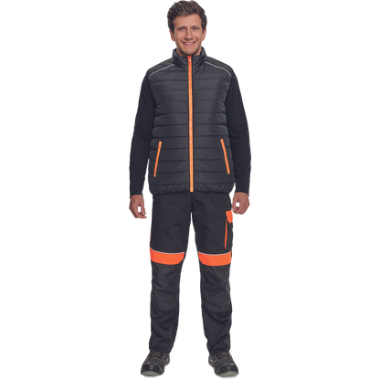 MAX VIVO LIGHT vesta černá/oranžová