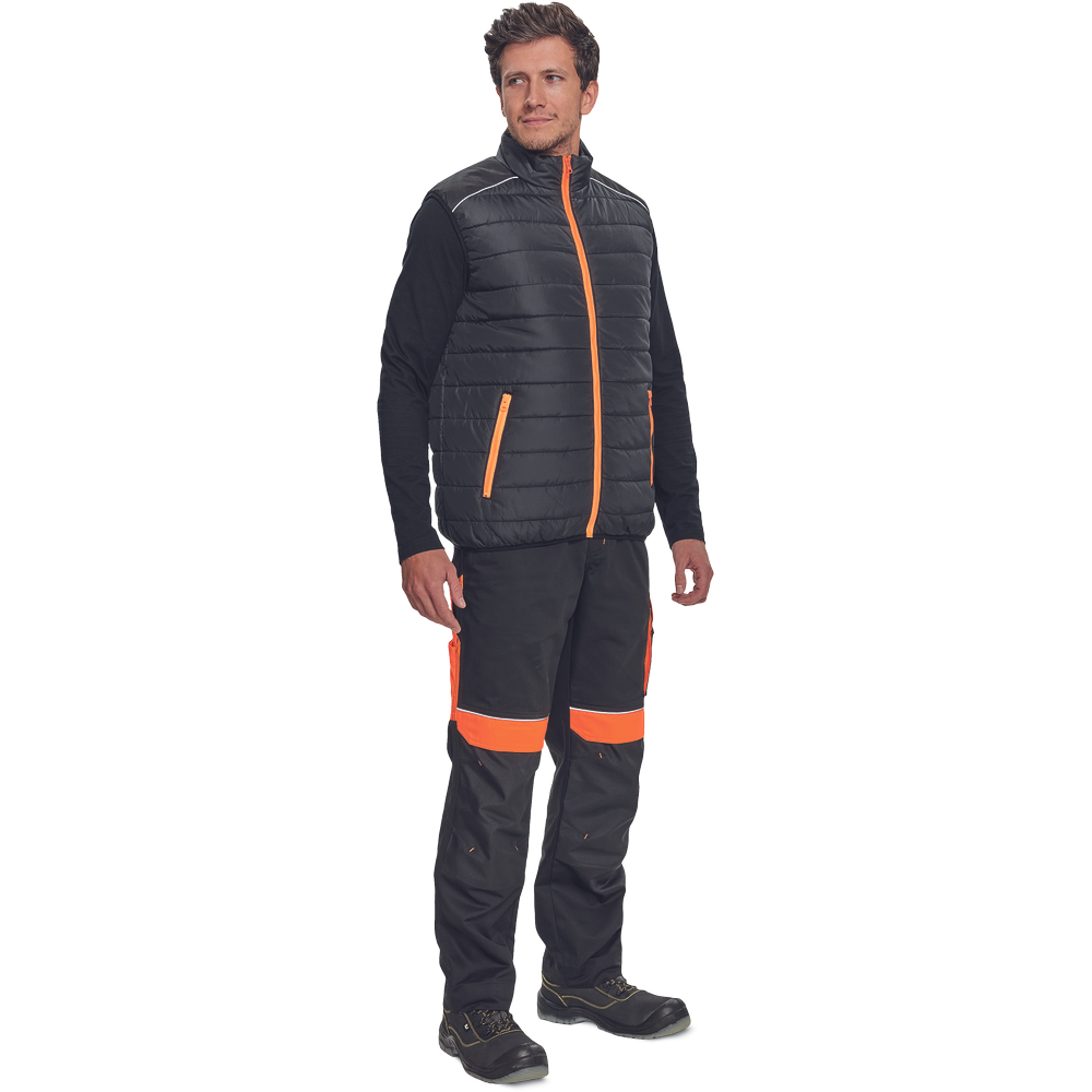 MAX VIVO LIGHT vesta černá/oranžová