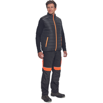 MAX VIVO LIGHT vesta černá/oranžová
