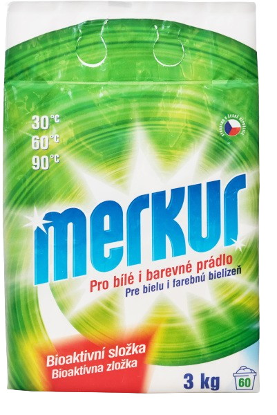 Merkur prací prášek pro bílé i barevné 3kg/60PD