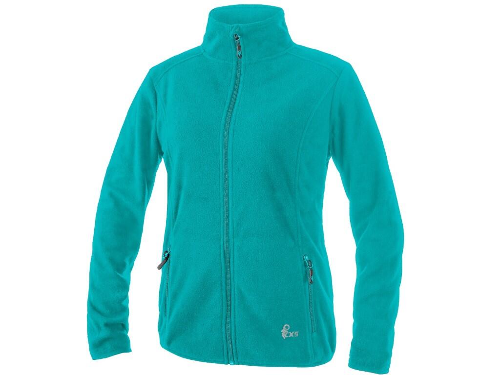 Mikina CXS GRANBY LADY dámská fleece tyrkysově zelená