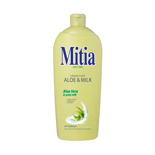 Mitia tekuté mýdlo 1l Aloe&Milk