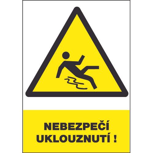 Nebezpečí uklouznutí 12345