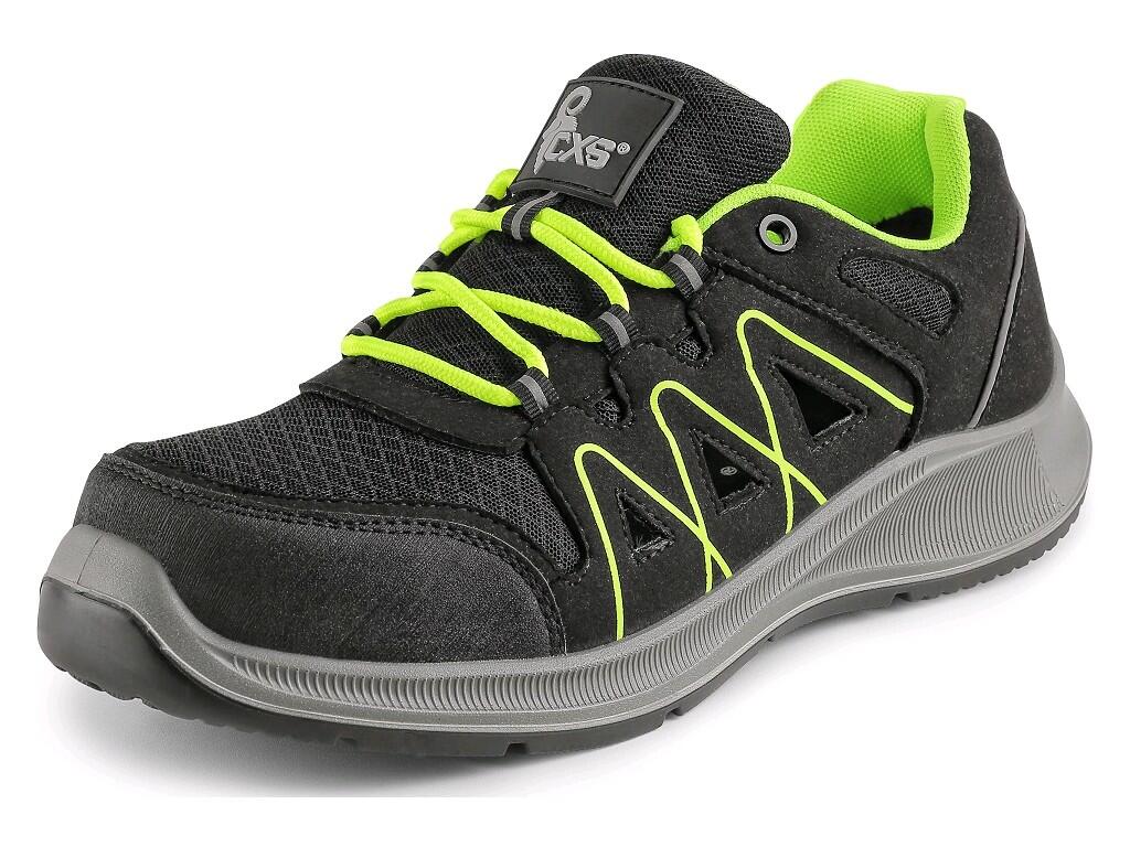 Obuv CXS TEXLINE VUKA S1P polobotka černo-zelená
