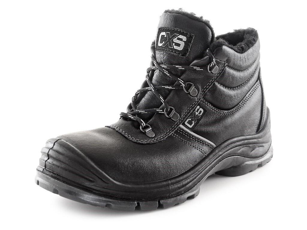 Obuv kotníková CXS SAFETY STEEL NICKEL S3 zimní černá