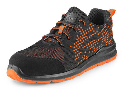 Obuv polobotka CXS TEXLINE CRES S1 s ocel.šp. černo-oranžová