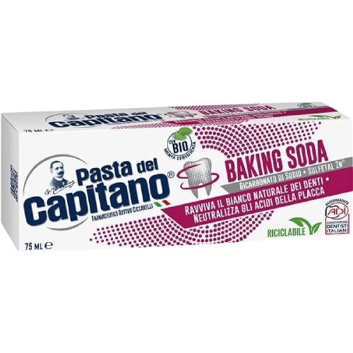PASTA DEL CAPITANO ZUBNÍ PASTA - BAKING SODA  75 ML