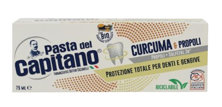 PASTA DEL CAPITANO ZUBNÍ PASTA - CURCUMA & PROPOLI s kurkumou a propolisem 75ml