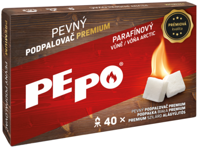 PE-PO premium pevný podpalovač 40 podpalů