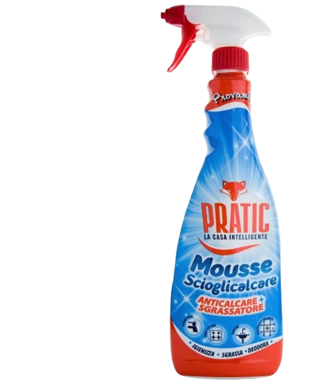PRATIC MOUSSE SCIOGLICALCARE 700ml čisticí pěna na vodní kámen a mastnotu