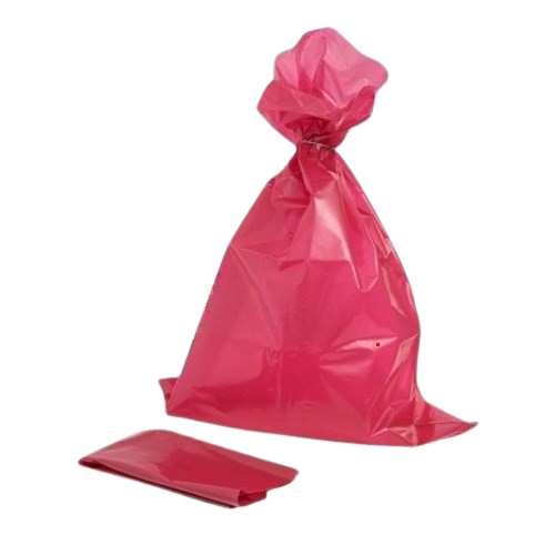 Pytel LDPE, 120l, 1ks, 100my, 70x110cm, červený